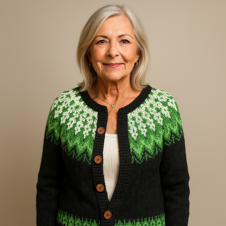 Saela & Co  - Retro Icelandic Wool Cardigan