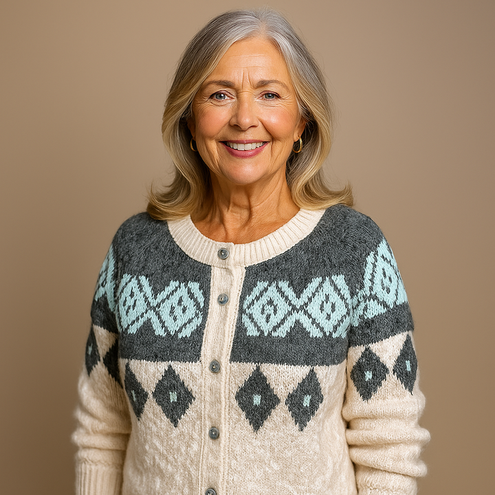 Saela & Co  - Retro Icelandic Wool Cardigan