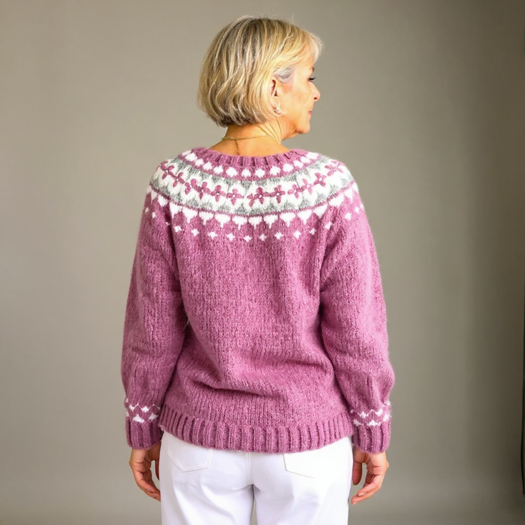Saela & Co - Retro Icelandic Wool Cardigan