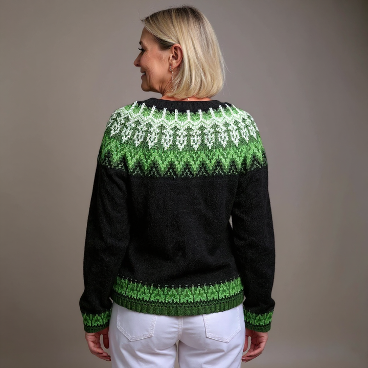 Saela & Co  - Retro Icelandic Wool Cardigan