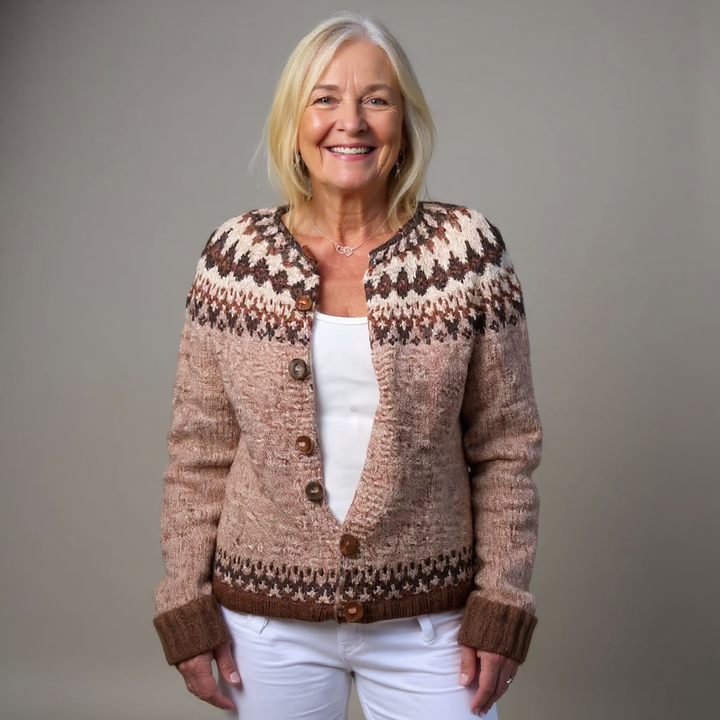 Saela & Co  - Retro Icelandic Wool Cardigan