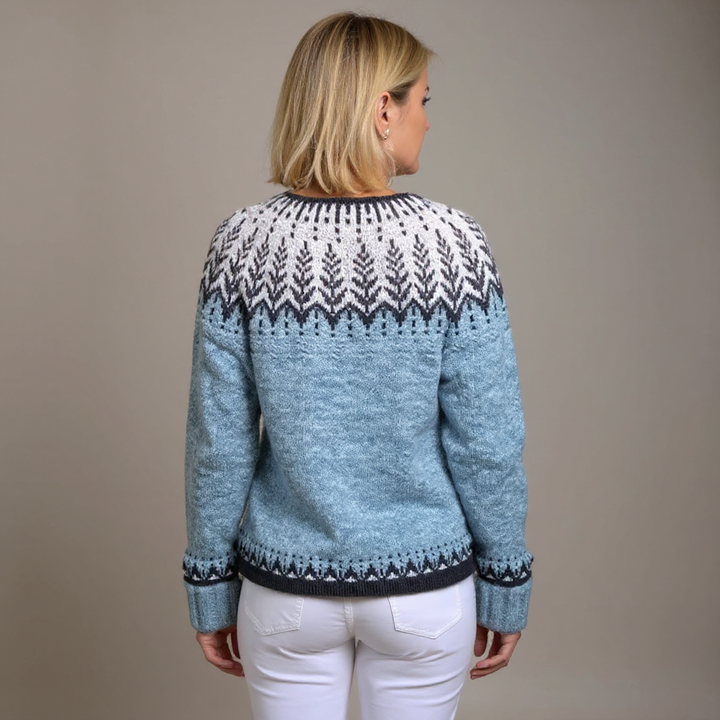 Saela & Co - Retro Icelandic Wool Cardigan