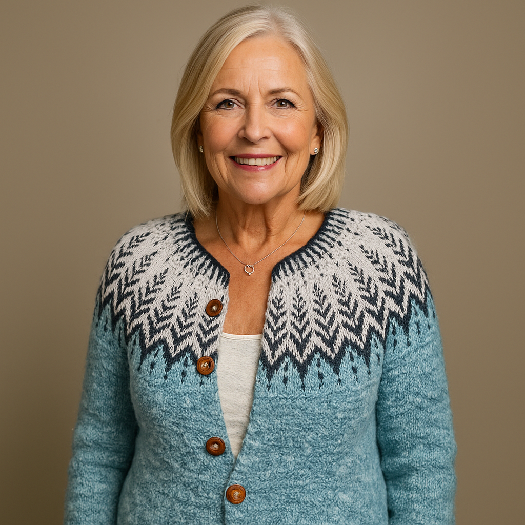 Saela & Co - Retro Icelandic Wool Cardigan