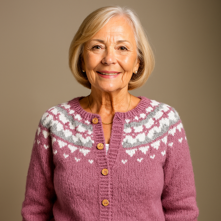 Saela & Co - Retro Icelandic Wool Cardigan