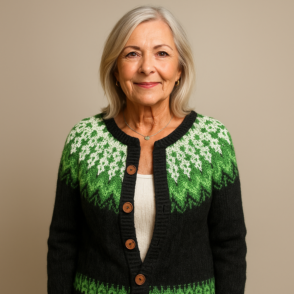 Saela & Co  - Retro Icelandic Wool Cardigan