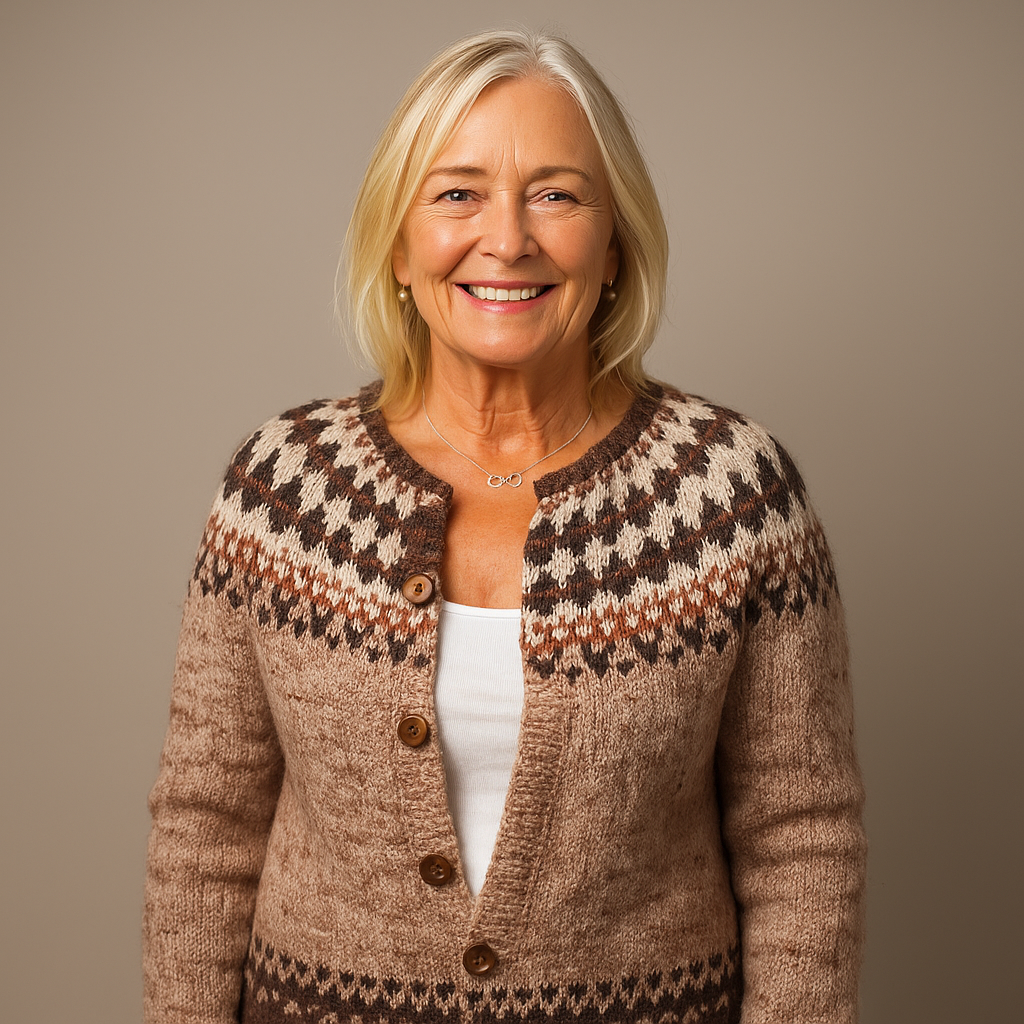 Saela & Co  - Retro Icelandic Wool Cardigan