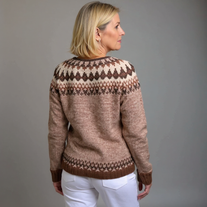 Saela & Co  - Retro Icelandic Wool Cardigan