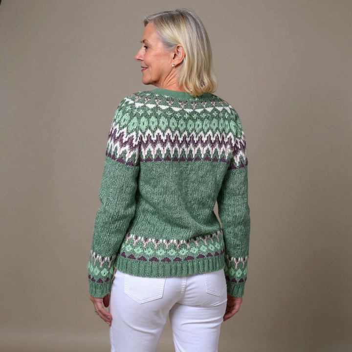 Saela & Co - Retro Icelandic Wool Cardigan