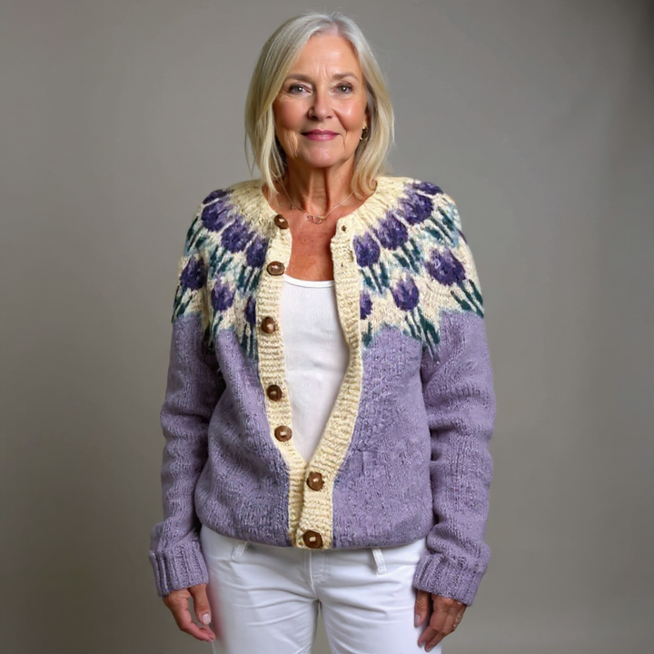 Saela & Co - Classic Icelandic Wool Vintage Cardigan