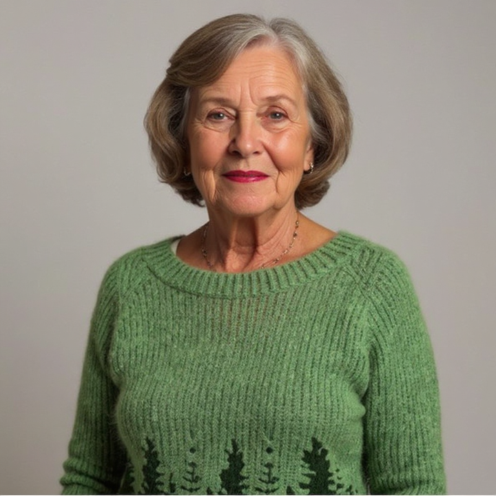 Saela & Co - Vintage Icelandic Wool Sweater in Paisley Design